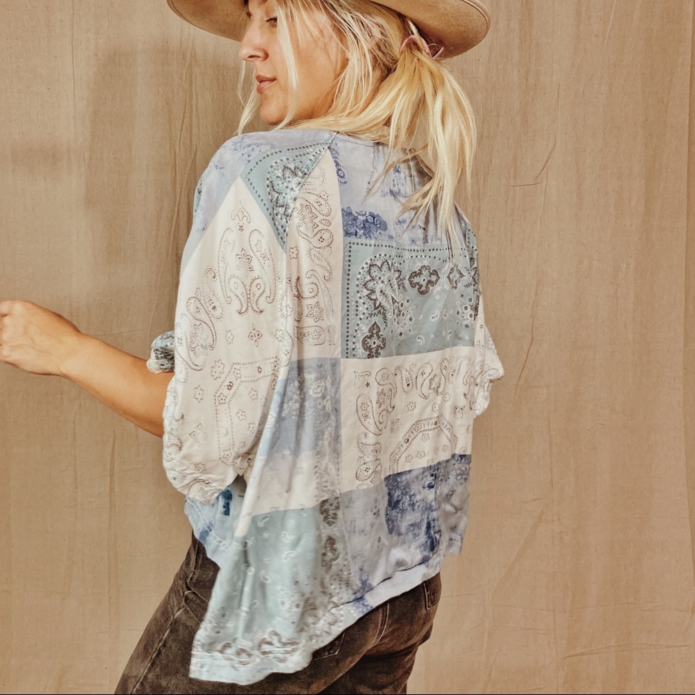 Urban Outfitters | Bandana Print Oversized Tunic Top